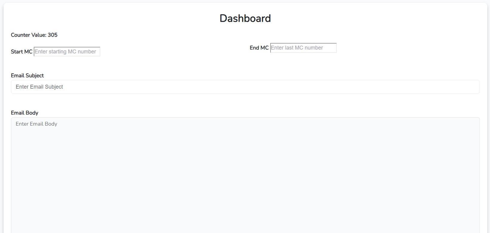 home Dashboard